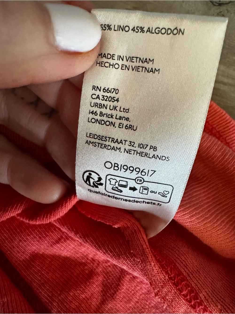 We The Free Coral/Red Short Sleeve Pocket Tee - Picture 7 of 9